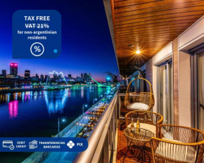 Family Apartment with Puente de la Mujer View in Puerto Madero